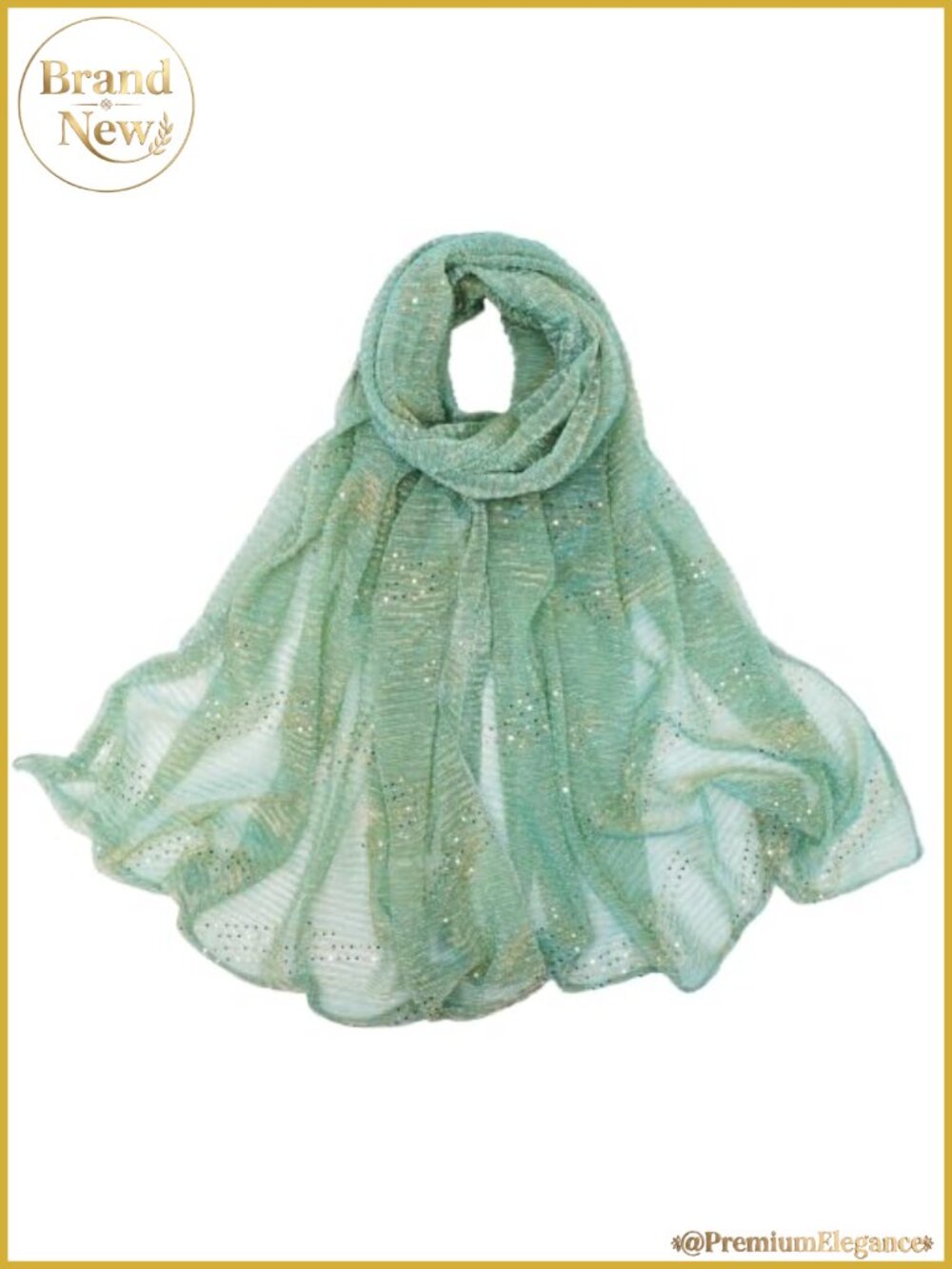 Sequin Mesh Sheer Shawl Wrap Scarf for Women - Wedding Evening Wrap